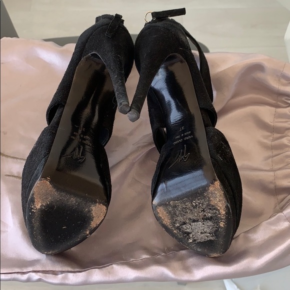 Giuseppe Zanotti black suede sandals 160 mm - Picture 5 of 6